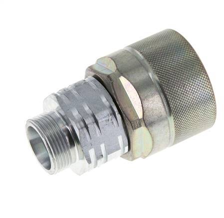 Acier DN 20 Coupleur hydraulique Bouchon 18 mm L Anneau de compression ISO 14541/8434-1 D M42 x 2
