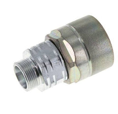 Acier DN 20 Coupleur hydraulique Bouchon 18 mm L Anneau de compression ISO 14541/8434-1 D M42 x 2