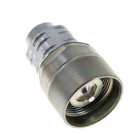 Acier DN 20 Coupleur hydraulique Bouchon 18 mm L Anneau de compression ISO 14541/8434-1 D M42 x 2