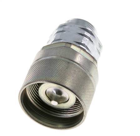 Acier DN 20 Coupleur hydraulique Bouchon 18 mm L Anneau de compression ISO 14541/8434-1 D M42 x 2