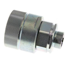 Acier Coupleur hydraulique DN 25 Bouchon 18 mm L Anneau de compression ISO 8434-1 D M48 x 3