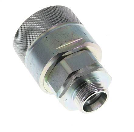 Acier Coupleur hydraulique DN 25 Bouchon 18 mm L Anneau de compression ISO 8434-1 D M48 x 3