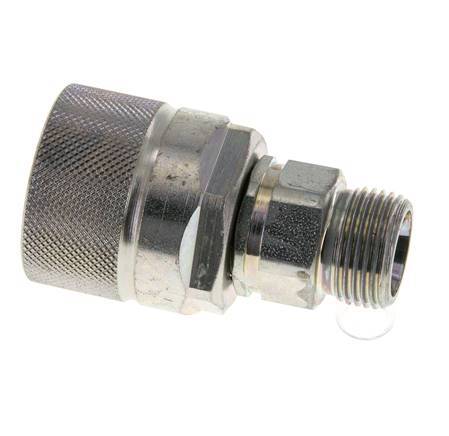 Acier DN 10 Coupleur hydraulique Bouchon 12 mm S Anneau de compression ISO 14541/8434-1 D M28 x 2