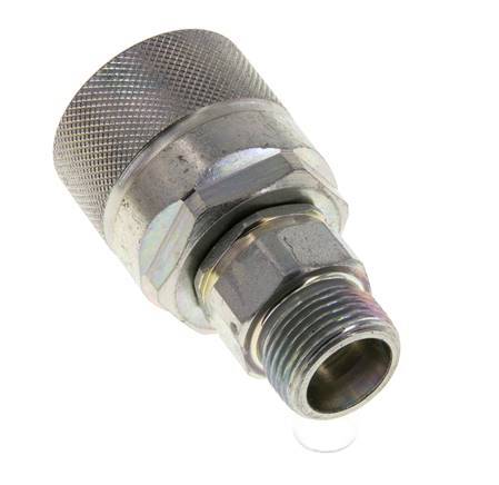 Acier DN 10 Coupleur hydraulique Bouchon 12 mm S Anneau de compression ISO 14541/8434-1 D M28 x 2