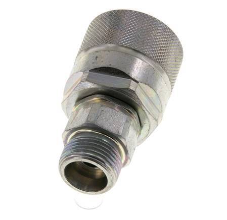 Acier DN 10 Coupleur hydraulique Bouchon 12 mm S Anneau de compression ISO 14541/8434-1 D M28 x 2