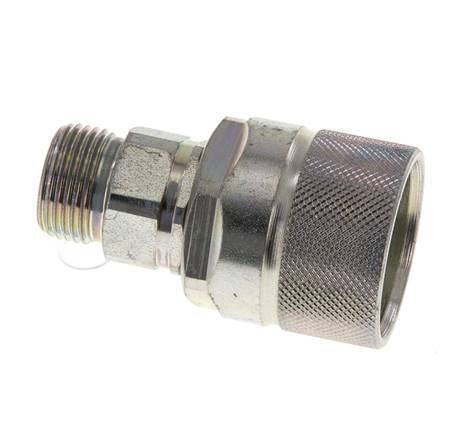 Acier DN 10 Coupleur hydraulique Bouchon 12 mm S Anneau de compression ISO 14541/8434-1 D M28 x 2