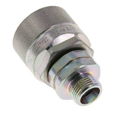 Acier DN 12.5 Coupleur hydraulique Bouchon 12 mm S Anneau de compression ISO 14541/8434-1 D M36 x 2