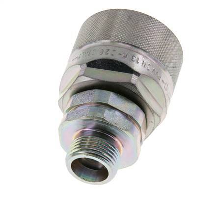 Acier DN 12.5 Coupleur hydraulique Bouchon 12 mm S Anneau de compression ISO 14541/8434-1 D M36 x 2