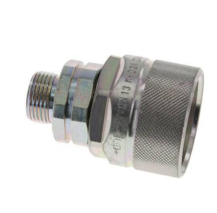 Acier DN 12.5 Coupleur hydraulique Bouchon 12 mm S Anneau de compression ISO 14541/8434-1 D M36 x 2