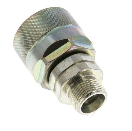 Acier DN 12.5 Coupleur hydraulique Bouchon 14 mm S Anneau de compression ISO 14541/8434-1 D M36 x 2