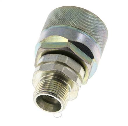Acier DN 12.5 Coupleur hydraulique Bouchon 14 mm S Anneau de compression ISO 14541/8434-1 D M36 x 2