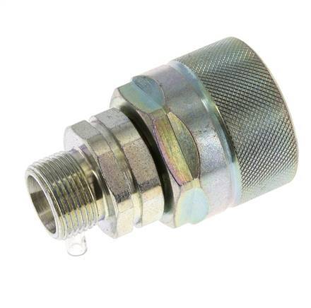 Acier DN 12.5 Coupleur hydraulique Bouchon 14 mm S Anneau de compression ISO 14541/8434-1 D M36 x 2