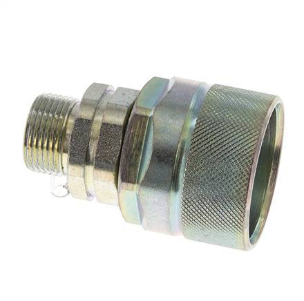 Acier DN 12.5 Coupleur hydraulique Bouchon 14 mm S Anneau de compression ISO 14541/8434-1 D M36 x 2