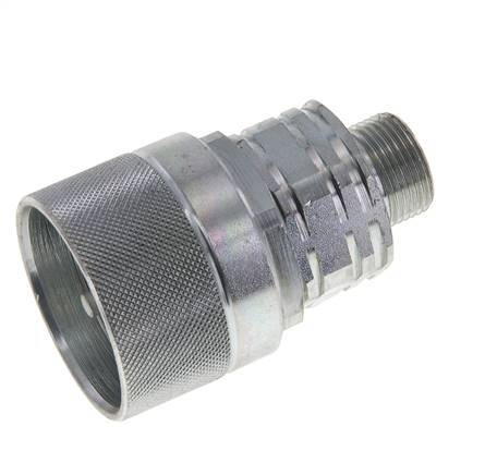 Acier DN 20 Coupleur hydraulique Bouchon 14 mm S Anneau de compression ISO 14541/8434-1 D M42 x 2