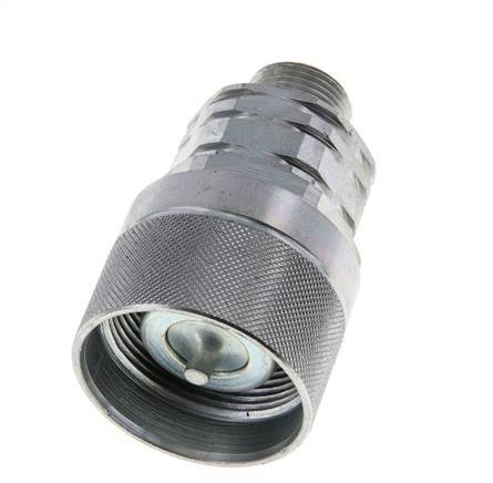 Acier DN 20 Coupleur hydraulique Bouchon 14 mm S Anneau de compression ISO 14541/8434-1 D M42 x 2