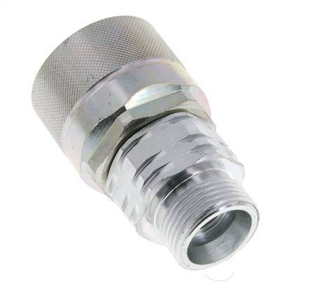 Acier DN 20 Coupleur hydraulique Bouchon 20 mm S Anneau de compression ISO 14541/8434-1 D M42 x 2