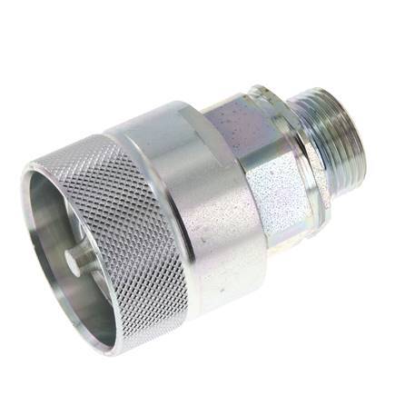 Acier DN 25 Coupleur hydraulique Bouchon 20 mm S Anneau de compression ISO 8434-1 D M48 x 3