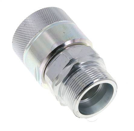 Acier DN 25 Coupleur hydraulique Bouchon 30 mm S Anneau de compression ISO 8434-1 D M48 x 3