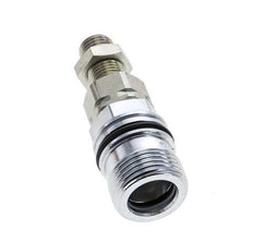 Steel DN 10 Hydraulic Coupling Socket 8 mm L Compression Ring Bulkhead ISO 14541/8434-1 D M28 x 2