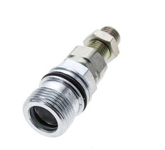 Steel DN 10 Hydraulic Coupling Socket 8 mm L Compression Ring Bulkhead ISO 14541/8434-1 D M28 x 2
