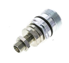 Steel DN 12.5 Hydraulic Coupling Socket 10 mm L Compression Ring Bulkhead ISO 14541/8434-1 D M36 x 2