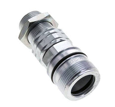 Steel DN 20 Hydraulic Coupling Socket 22 mm L Compression Ring Bulkhead ISO 14541/8434-1 D M42 x 2