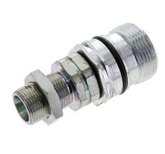 Steel DN 12.5 Hydraulic Coupling Socket 14 mm S Compression Ring Bulkhead ISO 14541/8434-1 D M36 x 2