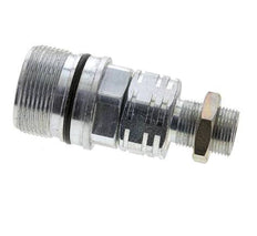 Steel DN 20 Hydraulic Coupling Socket 14 mm S Compression Ring Bulkhead ISO 14541/8434-1 D M42 x 2