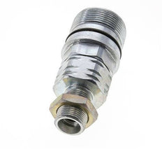Steel DN 20 Hydraulic Coupling Socket 14 mm S Compression Ring Bulkhead ISO 14541/8434-1 D M42 x 2