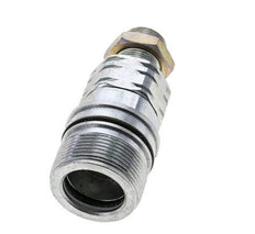 Steel DN 20 Hydraulic Coupling Socket 14 mm S Compression Ring Bulkhead ISO 14541/8434-1 D M42 x 2