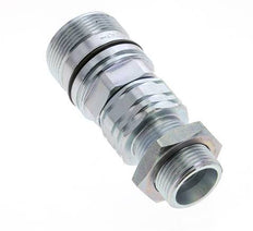 Steel DN 20 Hydraulic Coupling Socket 20 mm S Compression Ring Bulkhead ISO 14541/8434-1 D M42 x 2