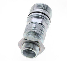 Steel DN 20 Hydraulic Coupling Socket 20 mm S Compression Ring Bulkhead ISO 14541/8434-1 D M42 x 2