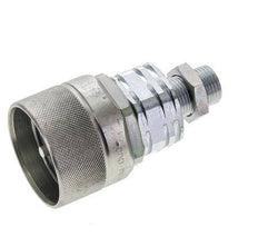 Steel DN 20 Hydraulic Coupling Plug 12 mm L Compression Ring Bulkhead ISO 14541/8434-1 D M42 x 2
