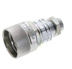 Steel DN 20 Hydraulic Coupling Plug 15 mm L Compression Ring Bulkhead ISO 14541/8434-1 D M42 x 2