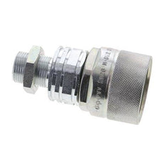 Steel DN 20 Hydraulic Coupling Plug 15 mm L Compression Ring Bulkhead ISO 14541/8434-1 D M42 x 2