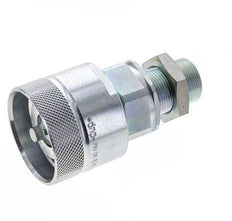 Steel DN 25 Hydraulic Coupling Plug 18 mm L Compression Ring Bulkhead ISO 8434-1 D M48 x 3