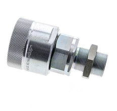 Steel DN 25 Hydraulic Coupling Plug 18 mm L Compression Ring Bulkhead ISO 8434-1 D M48 x 3