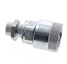 Steel DN 25 Hydraulic Coupling Plug 18 mm L Compression Ring Bulkhead ISO 8434-1 D M48 x 3