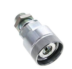 Steel DN 25 Hydraulic Coupling Plug 18 mm L Compression Ring Bulkhead ISO 8434-1 D M48 x 3