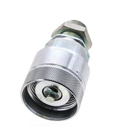 Steel DN 25 Hydraulic Coupling Plug 18 mm L Compression Ring Bulkhead ISO 8434-1 D M48 x 3