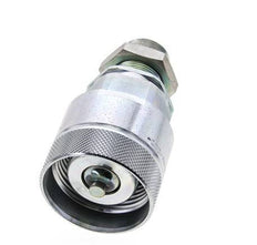 Steel DN 25 Hydraulic Coupling Plug 18 mm L Compression Ring Bulkhead ISO 8434-1 D M48 x 3