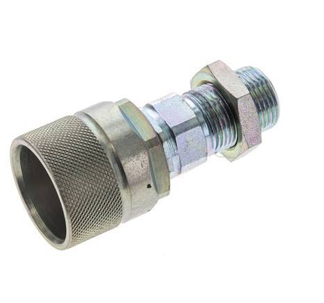 Steel DN 10 Hydraulic Coupling Plug 12 mm S Compression Ring Bulkhead ISO 14541/8434-1 D M28 x 2