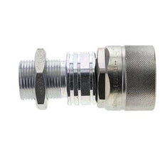 Steel DN 20 Hydraulic Coupling Plug 20 mm S Compression Ring Bulkhead ISO 14541/8434-1 D M42 x 2