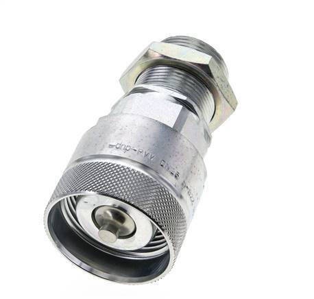 Steel DN 25 Hydraulic Coupling Plug 25 mm S Compression Ring Bulkhead ISO 8434-1 D M48 x 3