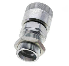 Steel DN 25 Hydraulic Coupling Plug 30 mm S Compression Ring Bulkhead ISO 8434-1 D M48 x 3