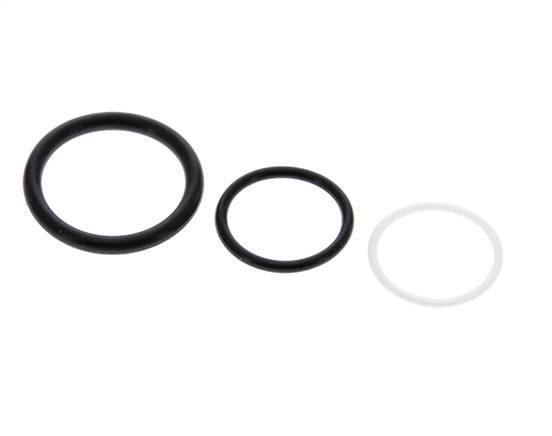 PTFE/NBR Seals Set for ISO 14541 Hydraulic Coupling (M 28 x 2 and 34 mm) [5 Pieces]