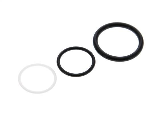 PTFE/NBR Seals Set for ISO 14541 Hydraulic Coupling (M 28 x 2 and 34 mm) [5 Pieces]
