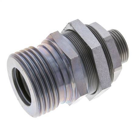 Steel Hydraulic Coupling Socket 22 mm L Cutting Ring ISO 14540/8434-1 D M54 x 4