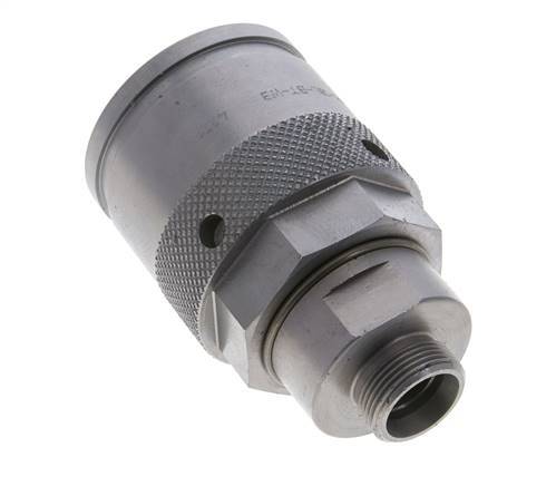 Steel Hydraulic Coupling Plug 18 mm L Cutting Ring ISO 14540/8434-1 D M54 x 4