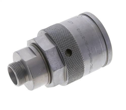 Steel Hydraulic Coupling Plug 18 mm L Cutting Ring ISO 14540/8434-1 D M54 x 4